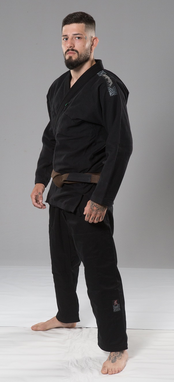 Kimono Trançado Ultra Light Jiu-jitsu preto Yama | Yama Kimonos
